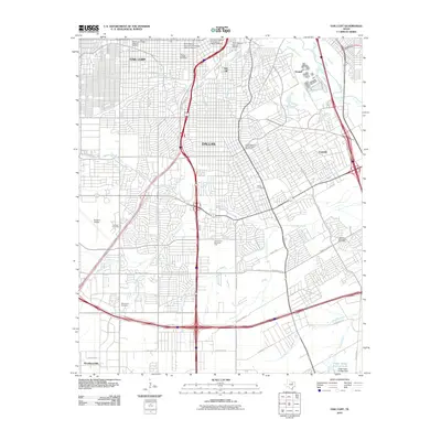 2010 Map of Oak Cliff, 2010 Print