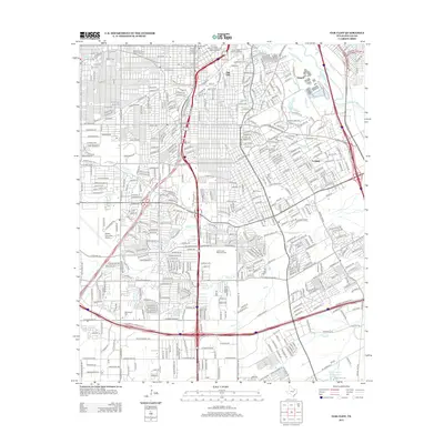 2012 Map of Oak Cliff, 2012 Print