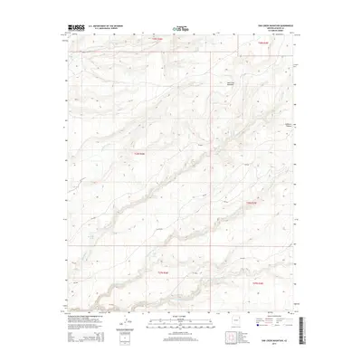 2014 Map of Oak Creek Mountain, 2014 Print