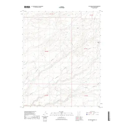 2018 Map of Oak Creek Mountain, 2018 Print