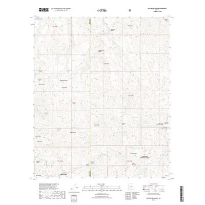 2018 Map of Oak Grove Canyon, 2018 Print