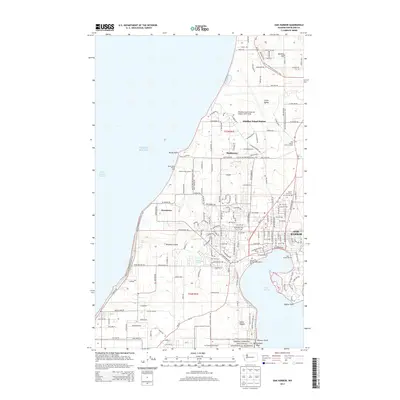 2014 Map of Oak Harbor, 2014 Print