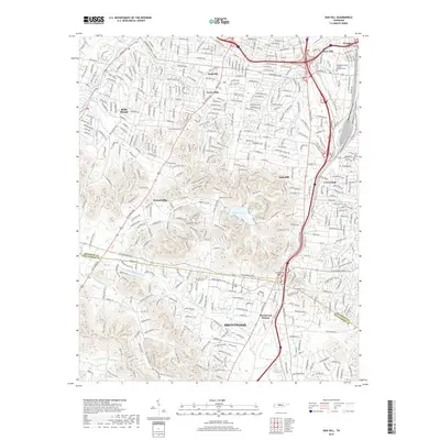 2019 Map of Oak Hill, 2019 Print
