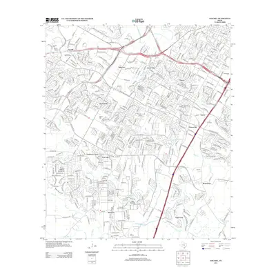 2013 Map of Oak Hill, 2013 Print