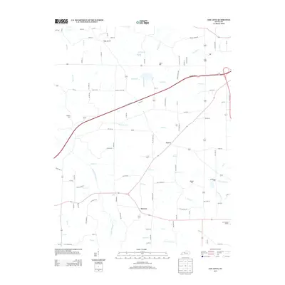 2013 Map of Oak Level, 2013 Print