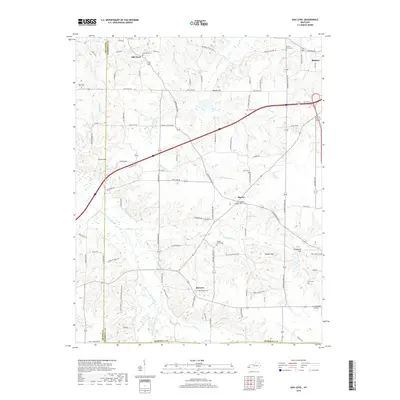 2019 Map of Oak Level, 2019 Print