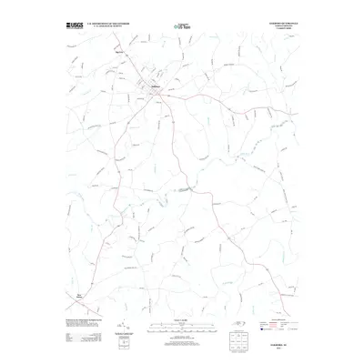 2013 Map of Oakboro, 2013 Print