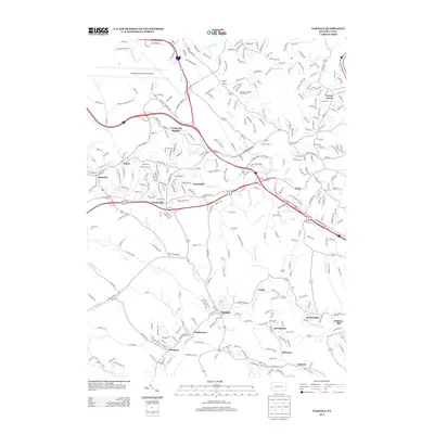 2013 Map of Oakdale, 2013 Print