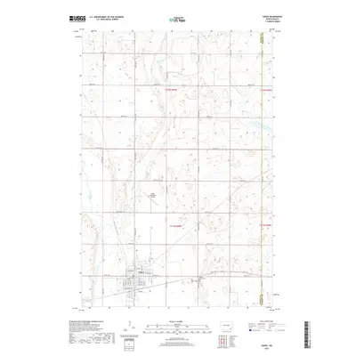 2017 Map of Oakes, 2017 Print