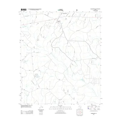 2013 Map of Oakhurst, 2013 Print