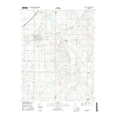 2016 Map of Oakland City, 2016 Print