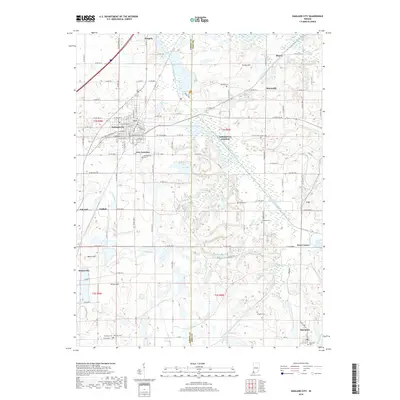 2019 Map of Oakland City, 2019 Print