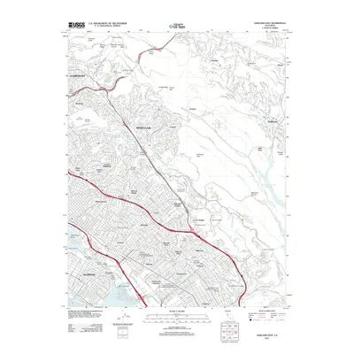 2012 Map of Oakland East, 2012 Print