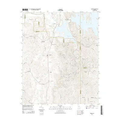 2014 Map of Oakman, 2014 Print