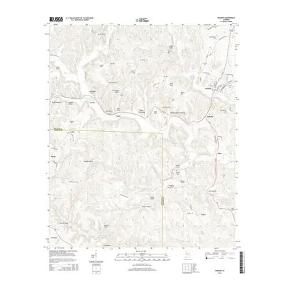 2014 Map of Oakman, 2014 Print