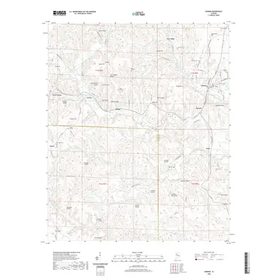 2020 Map of Oakman, 2020 Print
