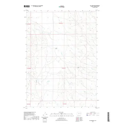 2017 Map of Oat Creek NW, 2017 Print