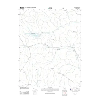 2011 Map of Oates, 2011 Print