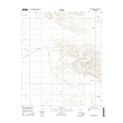 2014 Map of Oatman Mountain, 2014 Print