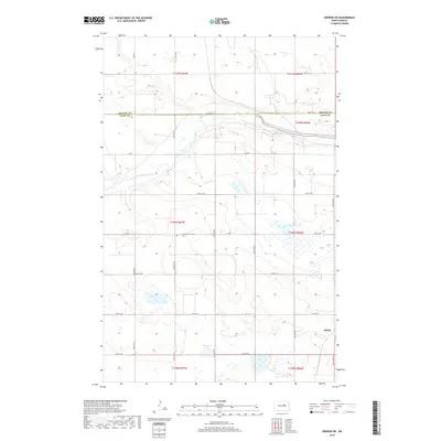 2018 Map of Oberon SW, 2018 Print