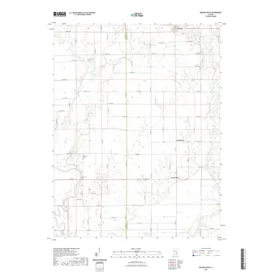 2021 Map of Oblong South, 2021 Print