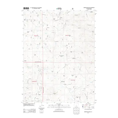 2013 Map of Observatory Rock, 2013 Print