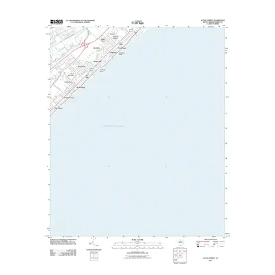 2011 Map of Ocean Forest, 2011 Print