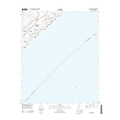 2014 Map of Ocean Forest, 2014 Print