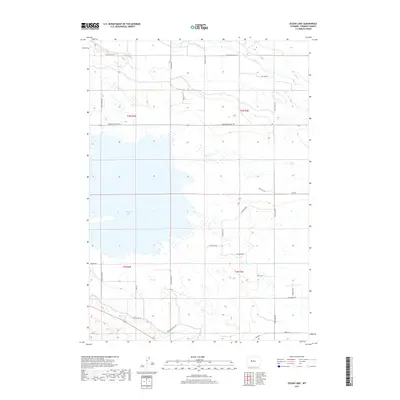 2017 Map of Ocean Lake, 2017 Print