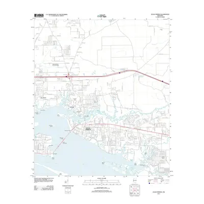 2012 Map of Ocean Springs, 2012 Print