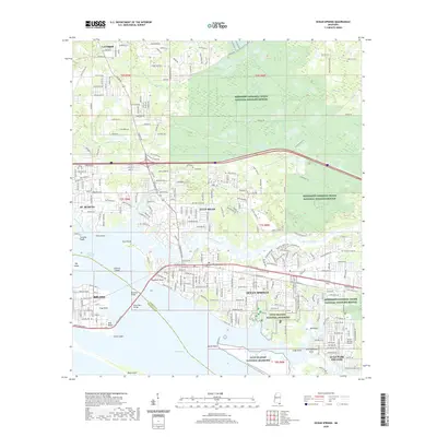 2020 Map of Ocean Springs, 2020 Print