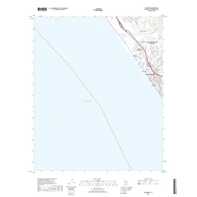 2018 Map of Oceanside, 2018 Print