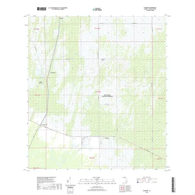 2018 Map of Ochopee, 2018 Print