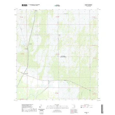 2021 Map of Ochopee, 2021 Print