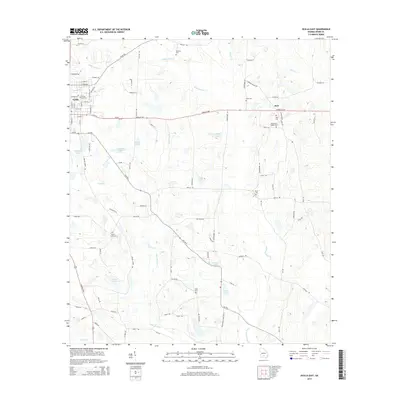 2014 Map of Ocilla East, 2014 Print