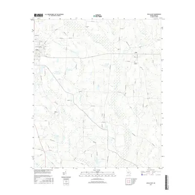 2017 Map of Ocilla East, 2017 Print