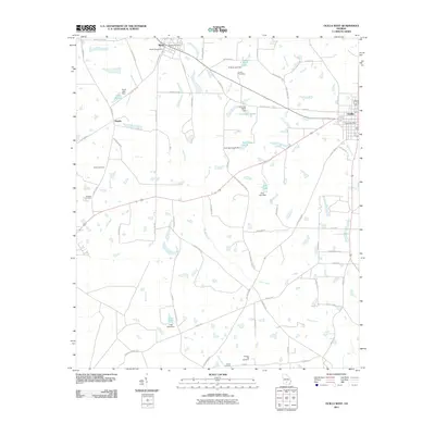 2011 Map of Ocilla West, 2011 Print