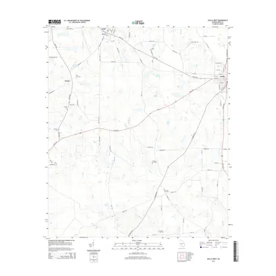 2014 Map of Ocilla West, 2014 Print
