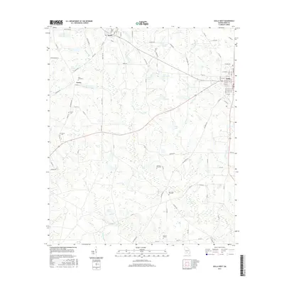 2017 Map of Ocilla West, 2017 Print