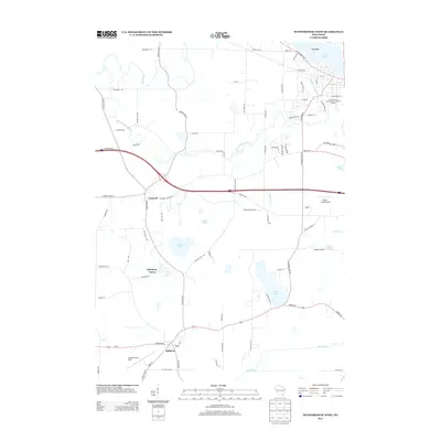 2013 Map of Oconomowoc West, 2013 Print