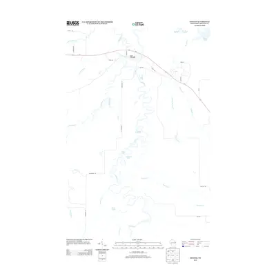 2013 Map of Odanah, 2013 Print