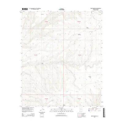 2014 Map of Odart Mountain, 2014 Print
