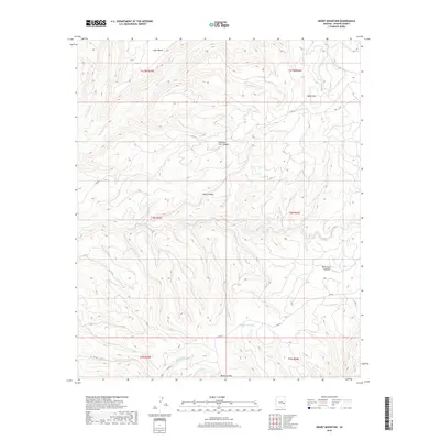 2018 Map of Odart Mountain, 2018 Print