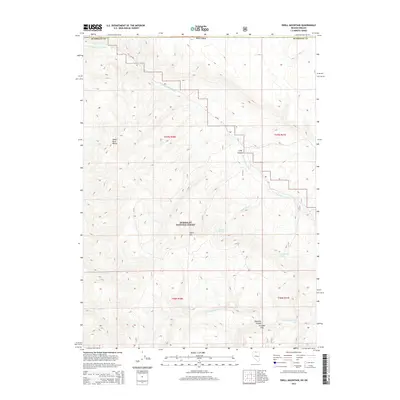 2015 Map of Odell Mountain, 2015 Print