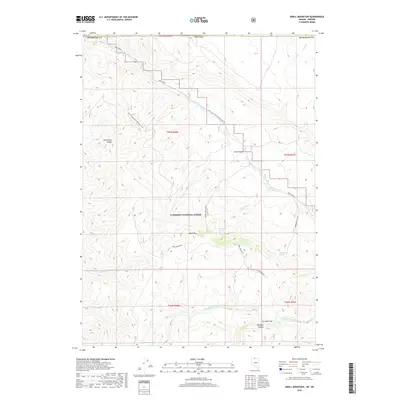 2018 Map of Odell Mountain, 2018 Print
