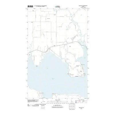 2011 Map of Oden Bay, 2011 Print