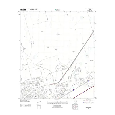 2012 Map of Odessa NE, 2012 Print