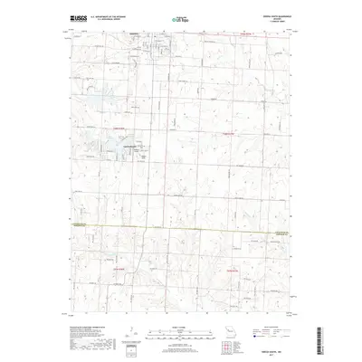 2017 Map of Odessa South, 2017 Print