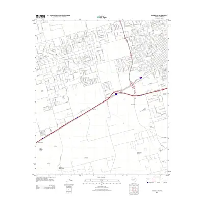 2012 Map of Odessa SW, 2012 Print
