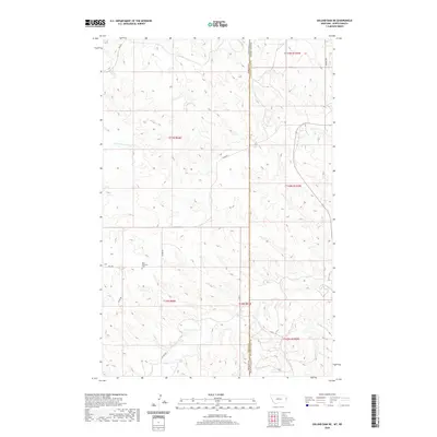 2020 Map of Odland Dam NE, 2020 Print